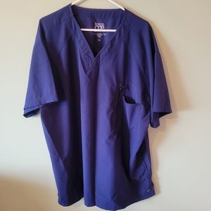 Barco One men's scrub top blue size xl